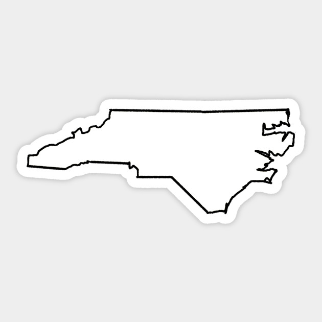 North Carolina Map Outline 3522